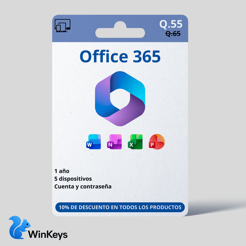 Office 365 (cuenta y contraseña)